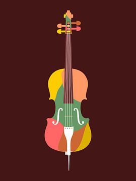 Cello-Pop-Art von Andika Bahtiar