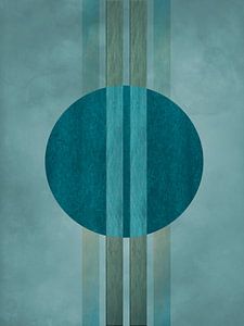Abstract in blauw