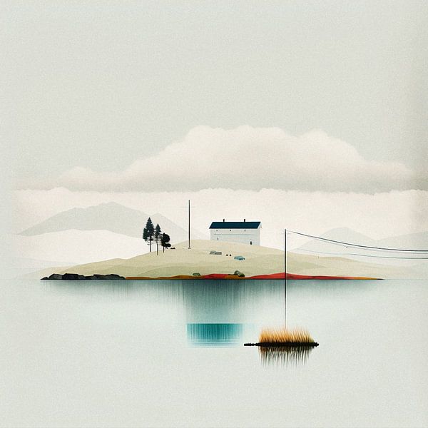 Tranquil landscape number seven by Vlindertuin-Art