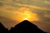 Coucher de soleil doré