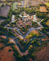 Bourtange Groningen, Niederlande aus der Luft