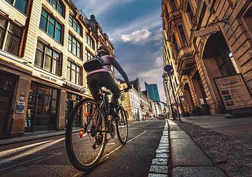 Cycling through Leipzig by Johnny Flash