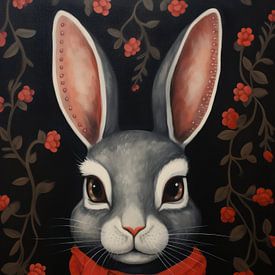 Kaninchenporträt von IamHome Studio