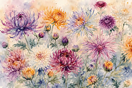 Floral magic with chrysanthemums by Mahalola