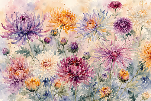 Bloemenpracht met chrysanten