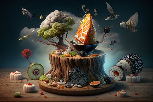 Stillleben Surrealismus von Digitale Schilderijen