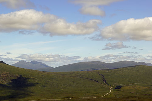 Bergen in Glen Coe, Schotland.