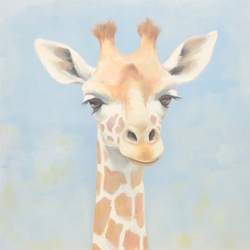 Portrait d'une girafe sur Whale & Sons