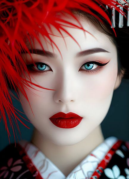 eyes of a geisha by Egon Zitter