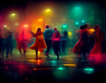 Tanzen auf der Straße in einer lauen Sommernacht. Teil 19 von Maarten Knops