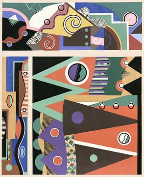 Collectie Decoraties en Kleuren 03 (1930) van Georges Valmier van Peter Balan