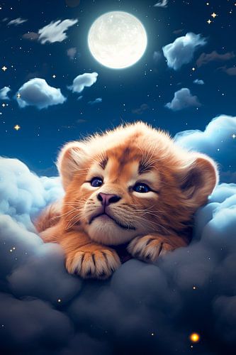 Sleepy Lion cub