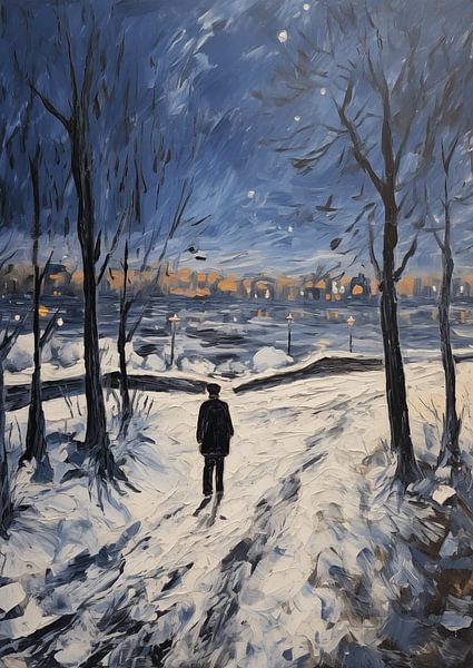 Winter landscape by Artsy