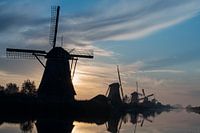 Sonnenaufgang Weltkulturerbe Kinderdijk