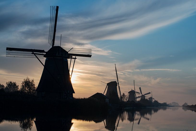 Sunrise World Heritage Site Kinderdijk by René von Hout
