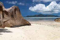 Strand Anse Source D'Argent op het Seychelse eiland La Digue van Reiner Conrad thumbnail
