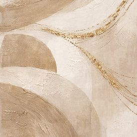 Golden Balance – Géométrie neutre moderne sur MARTINA KUSUMA DEWI