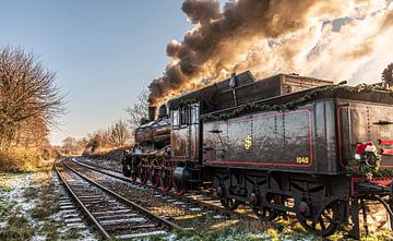 Steam locomotive E2 1040 of the Miljoenenlijn Zuid Limburgse Stoomtrein Maatschappij (ZLSM) by Flachsfotografie