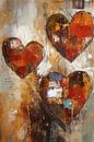 Heart Painting Abstract by Preet Lambon thumbnail