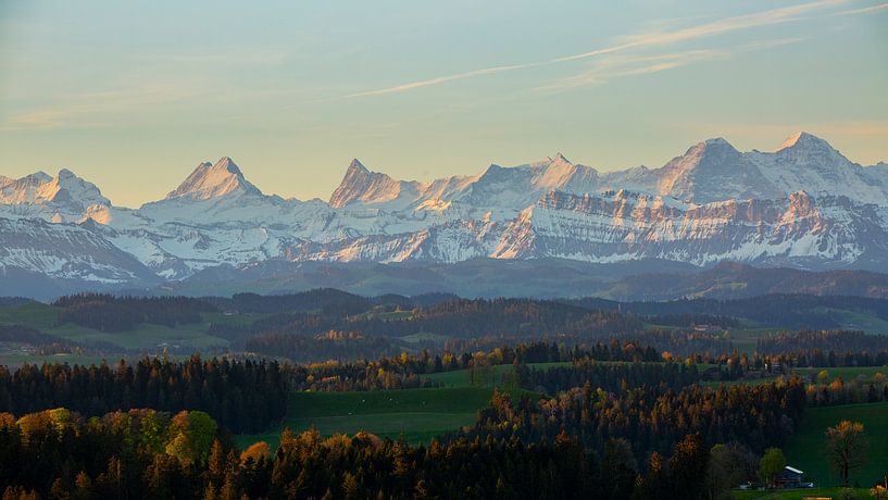 Emmentaler Aussicht auf die Berner Alpen von Martin Steiner