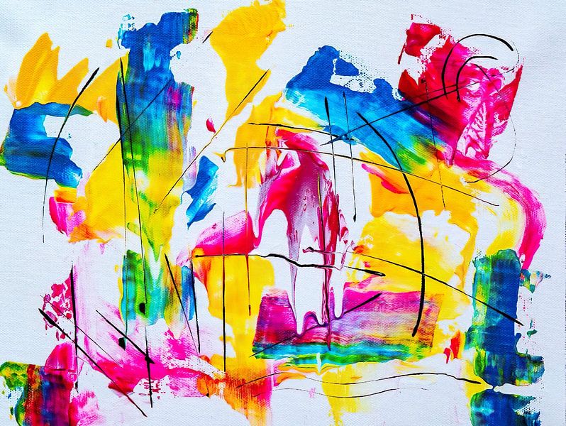 Regenboog Abstract van Owolan Art
