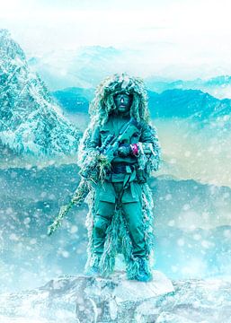 Snow Army Sniper by Colorize Studio
