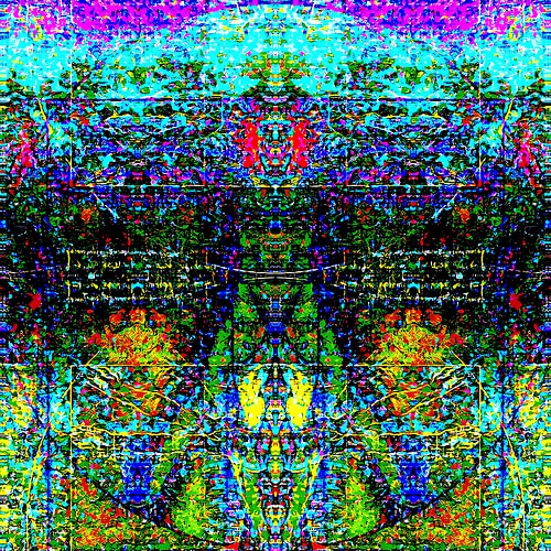 Leonardo da Vinci, Glitch Pixel Neon Art