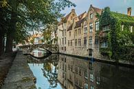Reflectie in de rivier, Brugge van Sasja van der Grinten thumbnail
