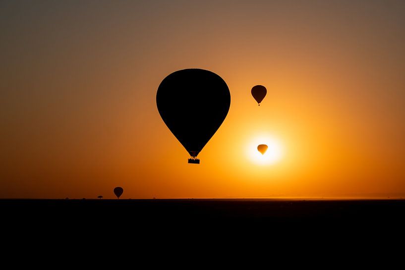 Heißluftballon über der Masai Mara von Alien Waaijman