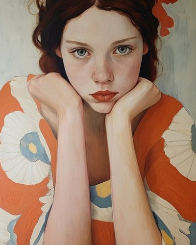 Contemporary art portret 