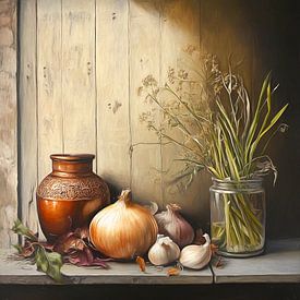 Uien en knoflook van Jutta Maria Pusl