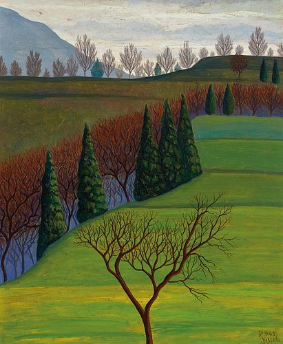 Dans les collines, Luigi Russolo, 1945