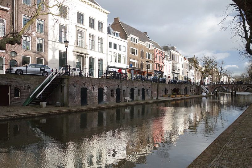 Oudegracht Utrecht reflectie van Pieter Heymeijer