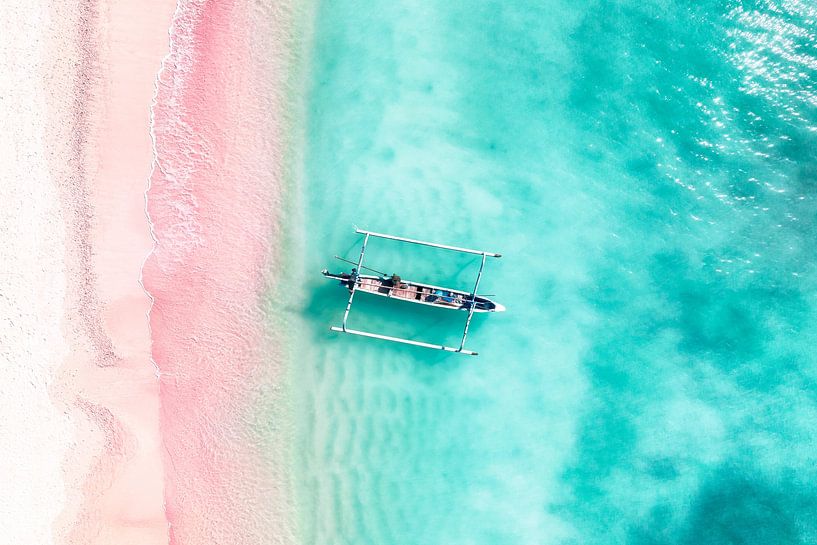 Aerial Summer - Pink Beach by Philippe HUGONNARD