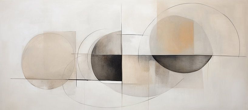 Harmonie | Grau von Abstraktes Gemälde