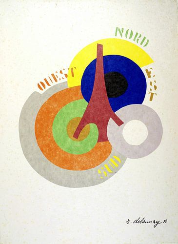 Robert Delaunay, Nord, Bœuf, Sud, Ouest, 1918