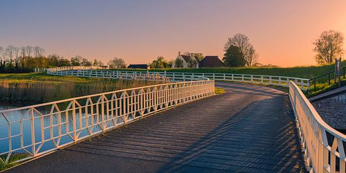 Sunset at Aduarderzijl in the province of Groningen by Henk Meijer Photography