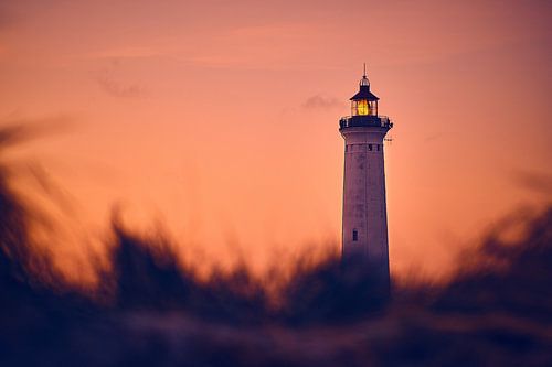 Lyngvig Fyr lighthouse at dawn