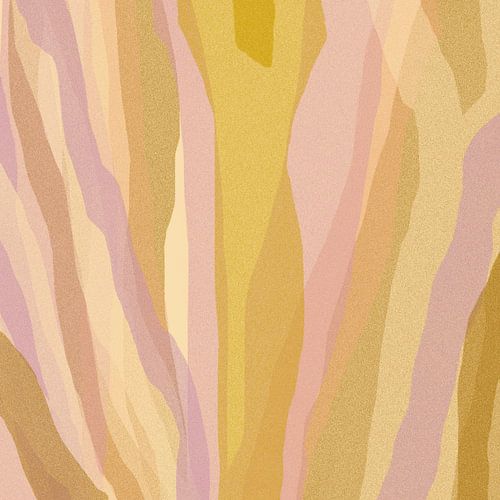 Glinsterende gouden en roze lijnen. Pastel abstract