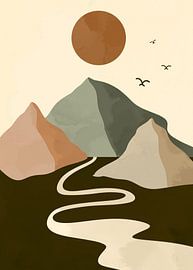 Minimal art Mountains