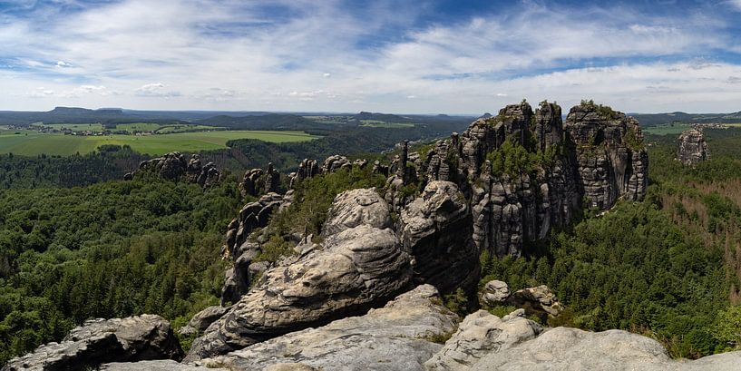 Blick auf die Schrammsteine von Andreas Müller