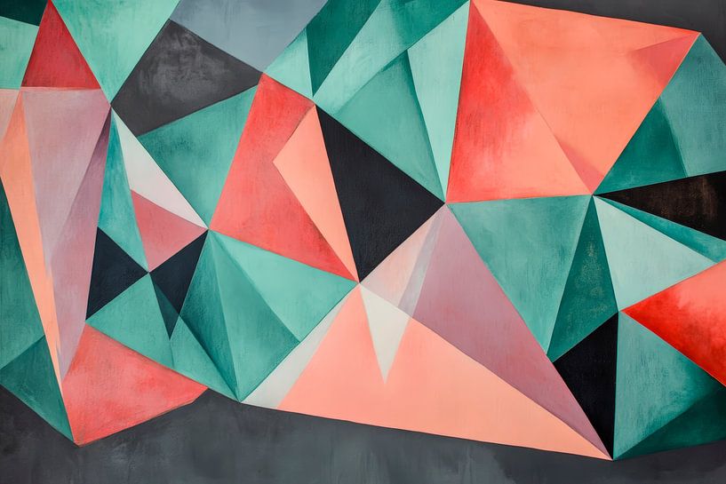 Geometrische Farbkomposition – Abstrakt von Poster Art Shop
