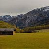 Barn in Val Müstair in autumn mood by Sean Vos