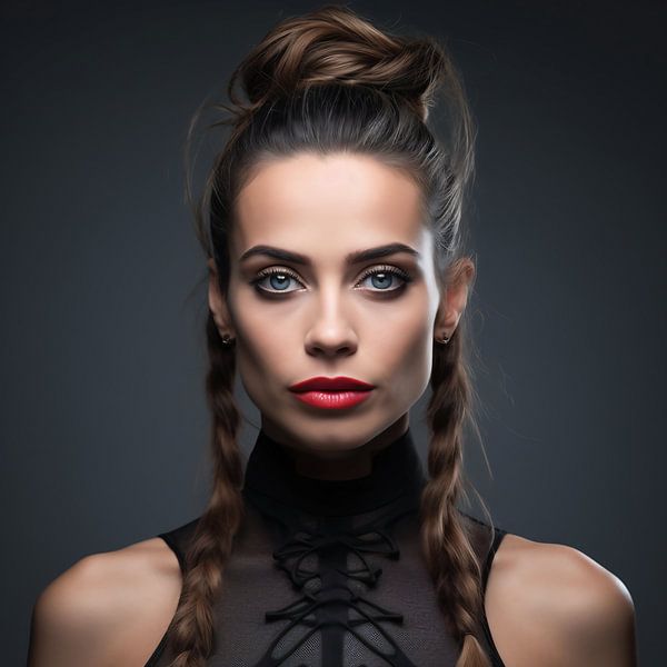 Porträt von fernlichtsicht