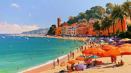 Lloret de Mar, Spanien – ein farbenfrohes Panorama von TheXclusive Art