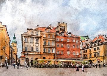 Warsaw watercolor art #warsaw