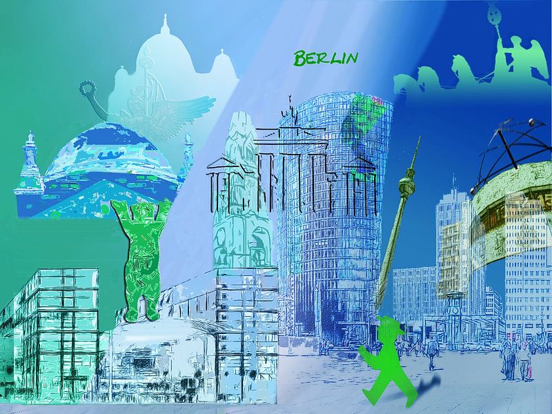Berlin - City Collage by Marlies Odehnal