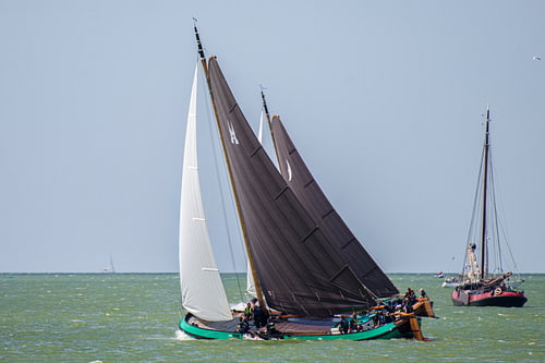 Skutsje sailing at Stavoren 2026
