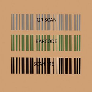 Ein Barcode minimalistisch Art.