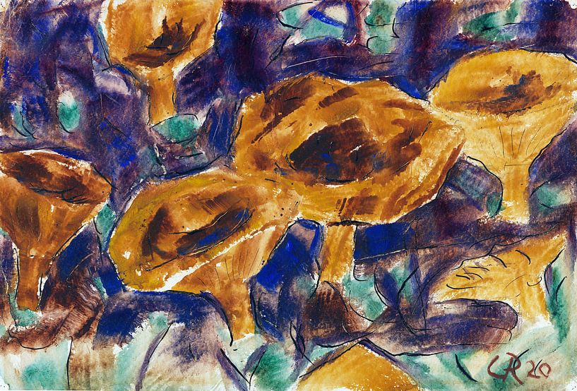 Mushrooms, Christian Rohlfs, 1920 by Atelier Liesjes